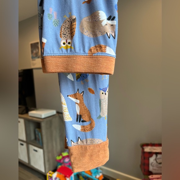 Little Sleepies Twilight Pals Two Piece Long Sleeve & Pants Pajama Set Size 7/8 - Picture 5 of 6